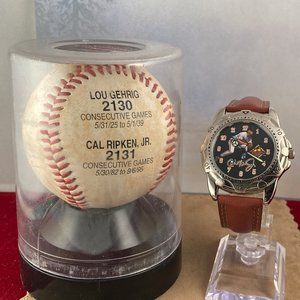 Vintage Cal Ripken Jr. Watch & Comertive Baseball